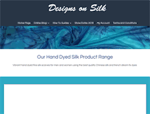 Tablet Screenshot of designs-on-silk.co.uk